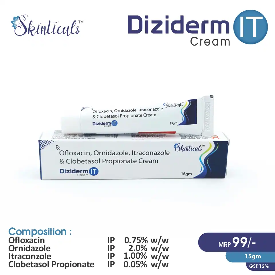 Ofloxacin + Ornidazole + Itraconazole + Clobetasole Cream | Best Price for PCD Pharma Franchise in Dermatology